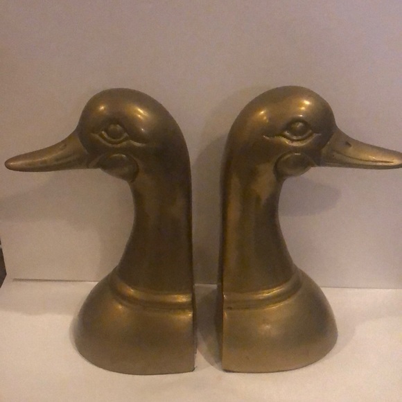 Leonard Solid Brass Duck Bookends Leonard Solid Brass Duck Bookends